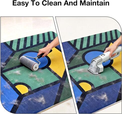 UTEE Cat Rug for Indoor Cats, Non-Slip Pet Mat 24"x32", Belgian Loop Pile Cat Play & Feeding Mat, Scratch-Resistant Carpet, Suitable for Use Near Litter Box Areas in Kuwait