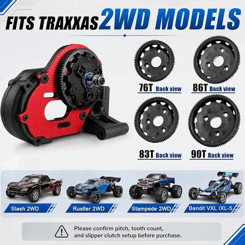 48P Spur Gear Set 76T 83T 86T 90T Spur Gear for Traxxas Slash Rustler 2WD in Kuwait