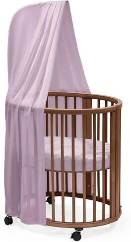 Stokke Sleepi Canopy, White - Create a Cozy, Calm Environment for Baby - Easy to Assemble - Lightweight Fabric - Compatible with Sleepi Mini & Crib/Bed in Kuwait
