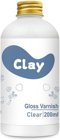 1DFAUL 200ml Air Dry Clay Glaze Varnish & Sealant, Hight Gloss Finish in Saudi Arabia