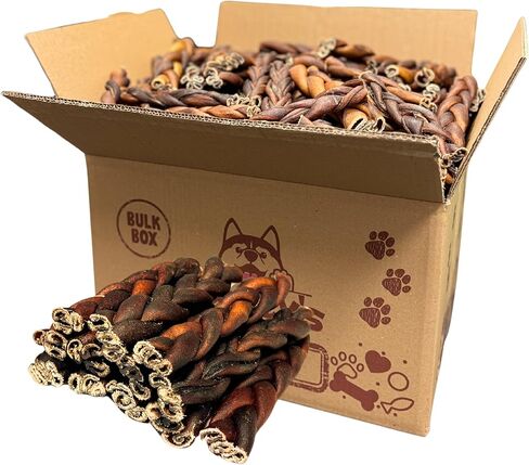 Woofley's 6 Inch Collagen Sticks for Dogs - (Thick -50 Count) Bully Stick Rawhide Alternative Dog Chews No Hide Bones for Medium & Large Dogs in Kuwait