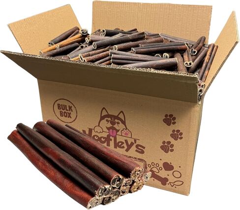 Woofley's 6 Inch Collagen Sticks for Dogs - (Thick -50 Count) Bully Stick Rawhide Alternative Dog Chews No Hide Bones for Medium & Large Dogs in Kuwait