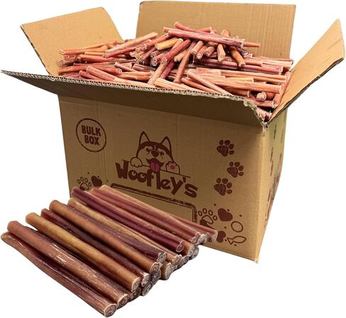 Woofley's 6 Inch Bully Sticks for Small Dogs - (30 Count) - Bully Sticks for Dogs - Long Lasting Bully Stick Dog Chews in Kuwait