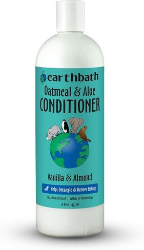 Earthbath Oatmeal & Aloe Conditioner– Dog Conditioner for Allergies & Itching, Dry Skin, Helps Detangle & Relieve Itching, Made in USA – 16 Oz in Kuwait