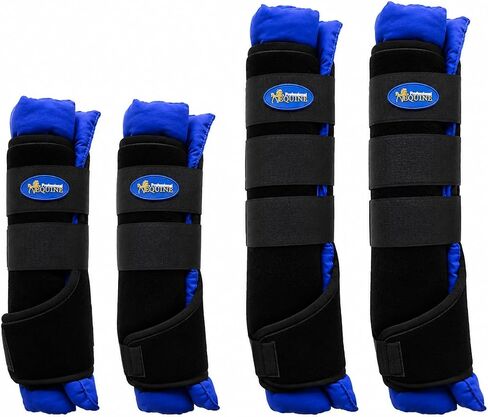 Professional Equine Horse Horse 4-Pack Leg Care Stable Shipping Neoprene Boot Wraps Purple 4108PR in Kuwait
