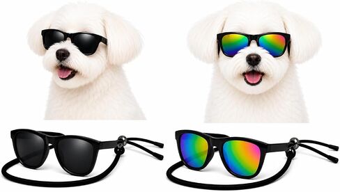 G014 Dog Pet 80s Sunglasses Goggles for Small Dogs up to 15lbs (Pink) in Saudi Arabia