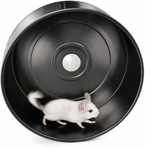 Silent 15" Aluminum Alloy Exercise Wheel for Chinchillas & Small Pets, Noiseless Metal Wheel in Saudi Arabia