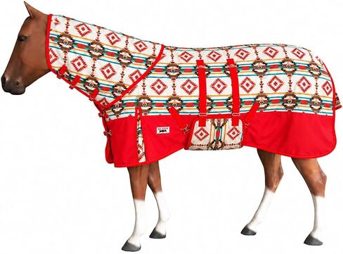 HILASON 1200D Waterproof Horse Hood Blanket Belly Wrap American Flag - 80 Inches | Horse Blanket | Horse Blankets for Winter Waterproof | Horse Turnout Blanket | Horse Turnout in Saudi Arabia
