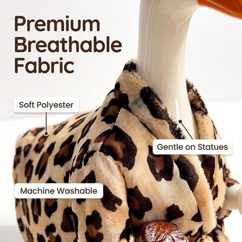 Desk Goose Outfits 7 Inch Leopard Print Mini Desk Goose Costume Accessories in Saudi Arabia