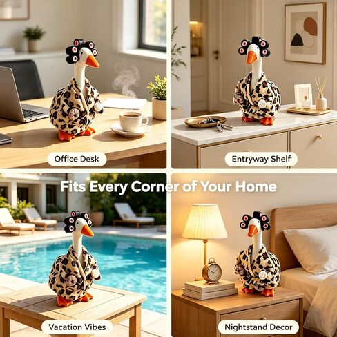 Desk Goose Outfits 7 Inch Leopard Print Mini Desk Goose Costume Accessories in Saudi Arabia