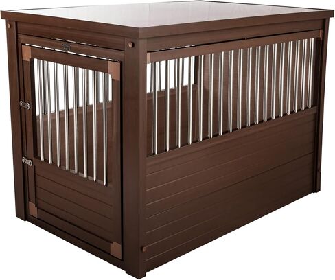 New Age Pet® ECOFLEX® Large Furniture Style Dog Crate & End Table, White in Saudi Arabia