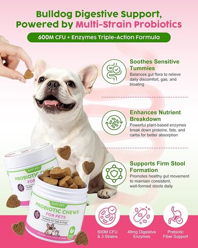 French Bulldog Probiotics - All Life Stages, Chicken Flavor in Saudi Arabia