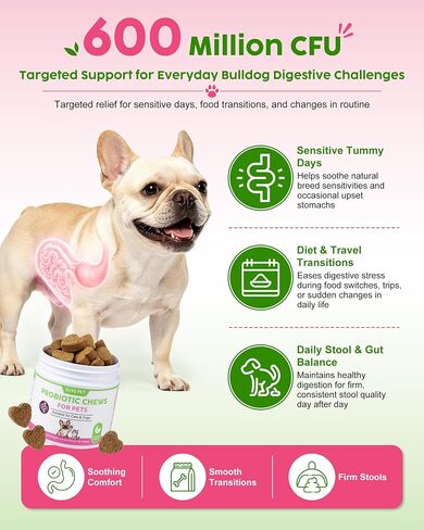 French Bulldog Probiotics - All Life Stages, Chicken Flavor in Saudi Arabia
