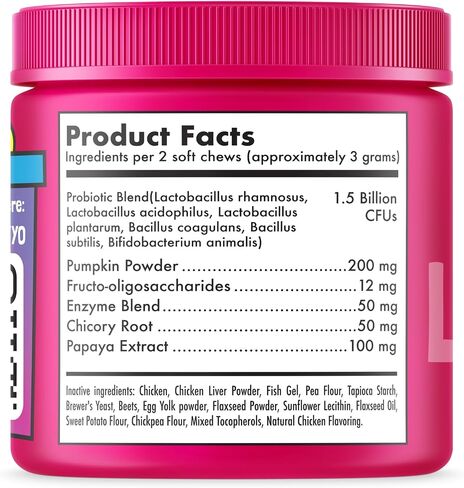 LEGITPET Probiotic Cat Treats with Prebiotics – Digestive Support Soft Chews with Pumpkin & Papaya – Supports Gut Health, Stool Quality & Immune Function – 100 Pet Chicken-Flavored Chews in Saudi Arabia