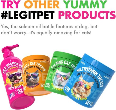LEGITPET Probiotic Cat Treats with Prebiotics – Digestive Support Soft Chews with Pumpkin & Papaya – Supports Gut Health, Stool Quality & Immune Function – 100 Pet Chicken-Flavored Chews in Saudi Arabia