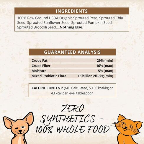 CARNA4 Flora4 Probiotic Food Topper for Dogs & Cats, Greens Plus,18oz in Kuwait