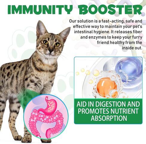 Specifically Formulated for Cats, Cats Natural Broad Spectrum, Digestive Support, Promotes Gut Health & Flora Balance, Cat Multivitamin Supplement Drops with Probiotic in Kuwait