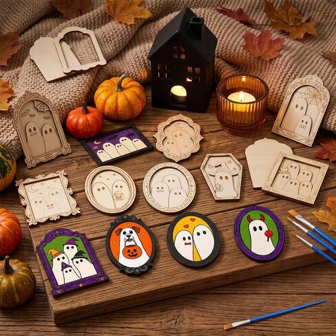 Jpfezry 16 Sets Halloween Ghost Paint Your Own Photo Frames in Kuwait