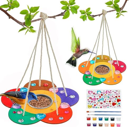 DIY Wooden Bird Feeders Craft Kits, Arts & Craft Outdoor Toys for Kids 4-12 in Kuwait