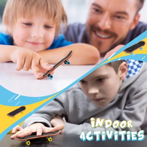 Civaner 10 Pack Finger Skateboards for Kids DIY Fingerboard Set, Graphic in Kuwait