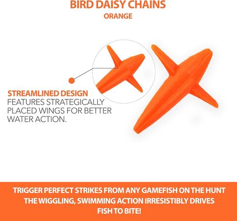 5" Bird Teaser Orange 10 Pieces in Kuwait