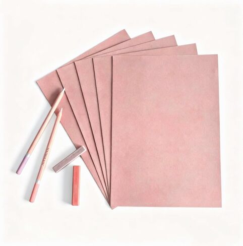 MAIMOUFIN Sanded Pastel Paper, Earthy Red, Small Size (10.7" x 7.5") in Kuwait