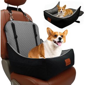Small Dog Car Seat & Travel Bed:Keep Your Pup Safe,Comfortable and Secure on Every Journey.Features 2 Safety Harnesses,Removable Washable Cover for Multi-Scenario. in Kuwait