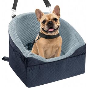 Vivifying Dog Car Seat for Small Dogs, Pet Booster Bed up to 25 lb, Black in Saudi Arabia
