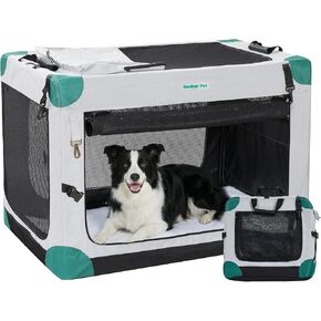Gardner Pet Soft Contable Crate - 36 بوصة سفر سفر Dog Crate للكلاب المتوسطة/الكبيرة في الهواء in Kuwait
