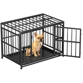 Pawaboo 38 Inch Heavy Duty Dog Crate, with Removable Tray, Escape Proof in Kuwait