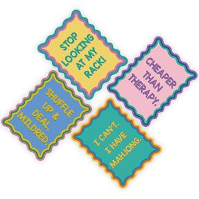Funny Mahjong Shuffling Cards Mahjong Accessories and Gifts 4 PCS in Saudi Arabia