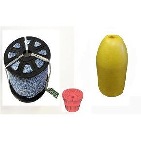 KUFA Sports Prawn Trap Accessory Combo, 400' Non-Lead Sinking Line, 11" Float and Vented Bait Jar (SL4+F11Y+HB5) in Saudi Arabia
