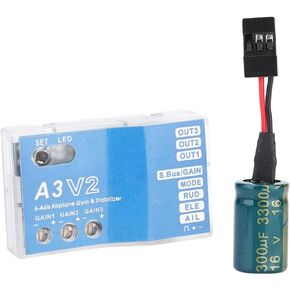 RC Flight Controller, F50A 3 Axle Gyro A3 V2 Flight Controller System, One Key Auto Hover, Multi Mode, HV Support for RC Fixed-Wing Airplane in Kuwait