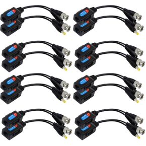 جهاز ارسال واستقبال بالون HD Cat5 RJ45 الى BNC مع موصل طاقة لكاميرا 720P 1080P 3MP 4MP 5MP HD-CVI/TVI/AHD/CVBS/960H من سي جي تايم (زوجين) in Kuwait