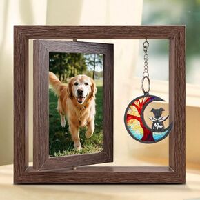 Dog Memorial Picture Frame, 4x6 Wooden Frame, Pet Loss Gift, Paw in Kuwait