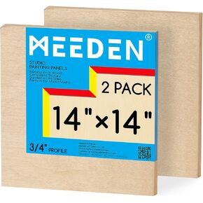 MEEDEN Unfinished Wood Canvas Board:18x24 Canvas Panel Pack of 2 in Saudi Arabia