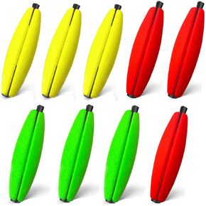 Peg Floats Slotted丨Fishing Floats for Catfish丨Fishing Cigar Foam Bobber for Santee Rig丨1.5in，2in，2.5in，3in in Saudi Arabia