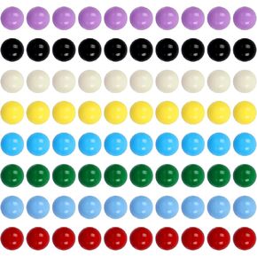 Game Replacement Balls, 80 Pieces Acrylic Colored Balls for Games-Board Games,Chinese Checkers Marbles,Aggravation Game,Marble Run Toy-14mm/8 Colors in Kuwait