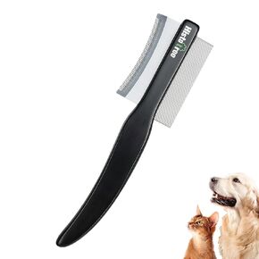 2-in-1 Dog Dematting&Deshedding Comb with Wooden Handle in Kuwait