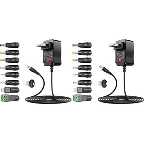 ZOZO ZOZO 12W 3V 4.5V 5V 6V 7.5V 9V 12V تبديل متعدد الجهد محول التيار المتردد للطاقة للإلكترونيات المنزلية مكبرات الصوت CCTV كاميرات الهواتف الذكية أجهزة الشحن USB in Kuwait