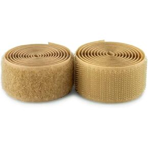 4 Inch Wide Beige Sew on Hook and Loop Tape Non-Adhesive 1 Yd Length Beige Nylon Hook Loop Tape Fabric Fastener Set for Military Form Bags Clothes Shoes Backpacks DIY Craft in Kuwait