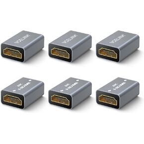 وصلة HDMI VCELINK 8K، HDMI 2.1 أنثى إلى أنثى، محول تمديد HDMI، يدعم 8K@60 هرتز / 4K@120 هرتز 120UHD، دقة 7680 * 4320، ثلاثي الأبعاد، HDR، ARC لأجهزة الكمبيوتر المحمول، الكمبيوتر الشخصي، الشاشة، تلفزيون Roku، عبوتان in Kuwait