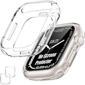 [2 Pack] Bumper Case for Apple Watch SE3/SE2/SE/Series 6/5/4 40mm, Gold in Saudi Arabia