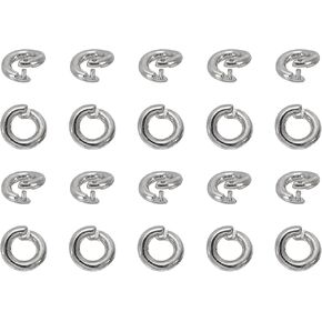 MECCANIXITY 20 Pcs Locking Jump Rings 12mm Round Twist Clasp 14k Gold in Kuwait