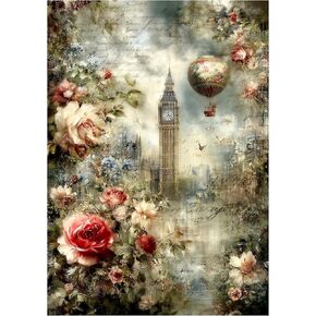 The Shabby Hummingbird Vintage Reverie Large Decoupage Paper, 21" x 29" in Kuwait