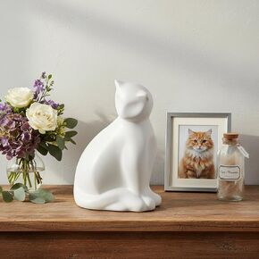Pet Urns for Cats, Elegant Ceramics Keepsake for Pet Ashes in Kuwait