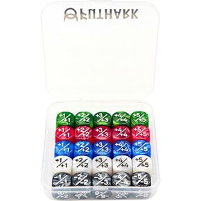 Futhark MTG Stat Counters/Buff Counters for Magic The Gathering - Set of 60 Color Coded MTG Tokens - Improved Gameplay with This Great Magic The Gathering Gift in Kuwait