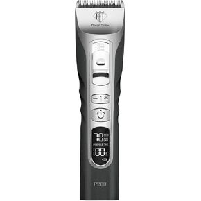 Professional Electric Dog Grooming Clippers, 5000mAh Battery, LCD Display, Type-C Charging, Silver P200 (Black, 5000mAh) in Kuwait