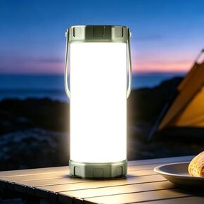 فانوس تخييم Glocusent Survival، 106LED مع 5 سطوع، يصل إلى 1200LM، 3 أوضاع وSOS، قابل لإعادة الشحن لمدة 120 ساعة، IP68 مقاوم للماء، صغير وخفيف، ضوء طوارئ للتعتيم والإعصار والمشي لمسافات طويلة in Kuwait