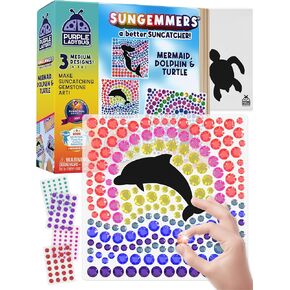 SunGemmers Suncatcher Kits for Kids, No Mess Crafts for 5 Year Old Girls in Saudi Arabia